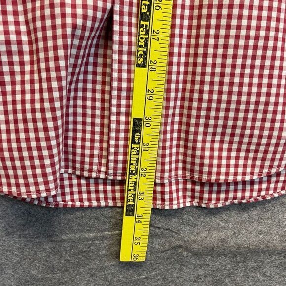 GOOD THREADS Button-up Shirt Men's XL Red & White Standard Fit Gingham Western - Picture 5 of 11